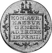 Germany 2 Ducat KM# 506.1 Hamburg / Free City / Trade Coinage coin obverse Germany 2 Ducat KM# 506.1 Hamburg / Free City / Trade Coinage coin obverse