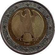 Germany 2 Euro 2002 F KM# 214 Euro Coinage coin obverse