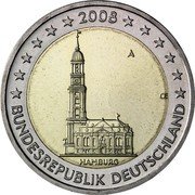 Germany 2 Euro 2008 A KM# 261 Euro Coinage coin obverse