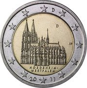 Germany 2 Euro 2011 D Proof KM# 293 Euro Coinage coin obverse