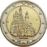 Germany 2 Euro 2012 J Proof KM# 305 Euro Coinage coin obverse