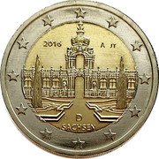 Germany 2 Euro 2016 A KM# 347 Euro Coinage coin obverse Germany 2 Euro 2016 A KM# 347 Euro Coinage coin obverse