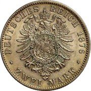 Germany 2 Mark 1876 D KM# 903 Bavaria / Kingdom / Reform Coinage coin reverse