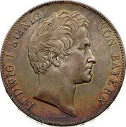 Germany 2 Thaler (3-1/2 Gulden) 1847 KM# 814 Bavaria / Kingdom / Regular Coinage coin obverse Germany 2 Thaler (3-1/2 Gulden) 1847 KM# 814 Bavaria / Kingdom / Regular Coinage coin obverse