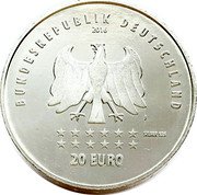Germany 20 Euro 2016 J KM# 352 Euro Coinage coin obverse
