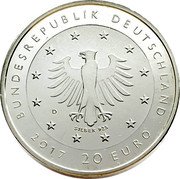 Germany 20 Euro 2017 D KM# 360 Euro Coinage coin obverse