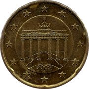 Germany 20 Euro Cent 2002 J KM# 211 Euro Coinage coin obverse