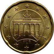 Germany 20 Euro Cent 2018 J KM# 255 Euro Coinage coin obverse