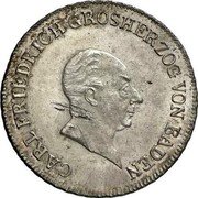 Germany 20 Kreuzer 1810 KM# 151 Baden / Grand Duchy / Regular Coinage coin obverse