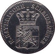 Germany 3 Kreuzer (Groschen) 1866 KM# 875 Bavaria / Kingdom / Regular Coinage coin obverse