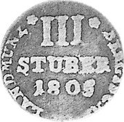 Germany 3 Stüber 1805 R KM# 1 Berg / Duchy / Regular Coinage coin reverse