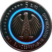Germany 5 Euro 2016 D KM# 348 Euro Coinage coin obverse Germany 5 Euro 2016 D KM# 348 Euro Coinage coin obverse
