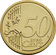 Germany 50 Euro Cent 2007 F Proof KM# 256 Euro Coinage coin reverse
