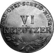 Germany 6 Kreutzer 1804 H KM# 29 Further Austria / Province / Regular Coinage coin reverse