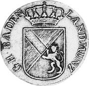 Germany 6 Kreuzer 1808 KM# 140 Baden / Grand Duchy / Regular Coinage coin obverse Germany 6 Kreuzer 1808 KM# 140 Baden / Grand Duchy / Regular Coinage coin obverse