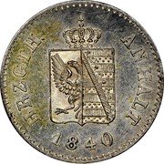 Germany 6 Pfennige 1840 KM# 94 Anhalt-Köthen and Anhalt-Dessau coin obverse