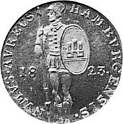 Germany Ducat 1823 KM# 540 Hamburg / Free City / Trade Coinage coin obverse Germany Ducat 1823 KM# 540 Hamburg / Free City / Trade Coinage coin obverse