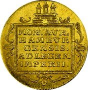 Germany Ducat KM# 504.1 Hamburg / Free City / Trade Coinage coin obverse Germany Ducat KM# 504.1 Hamburg / Free City / Trade Coinage coin obverse