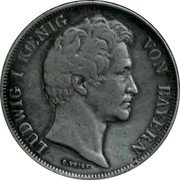 Germany Gulden 1838 KM# 788 Bavaria / Kingdom / Regular Coinage coin obverse Germany Gulden 1838 KM# 788 Bavaria / Kingdom / Regular Coinage coin obverse