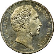Germany Gulden 1860 KM# 826 Bavaria / Kingdom / Regular Coinage coin obverse Germany Gulden 1860 KM# 826 Bavaria / Kingdom / Regular Coinage coin obverse