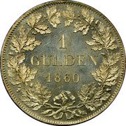 Germany Gulden 1860 KM# 826 Bavaria / Kingdom / Regular Coinage coin reverse Germany Gulden 1860 KM# 826 Bavaria / Kingdom / Regular Coinage coin reverse