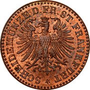 Germany Heller 1864 KM# 356 Frankfurt am Main / Free City / Regular Coinage coin obverse