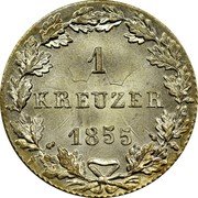 Germany Kreuzer 1855 KM# 312 Frankfurt am Main / Free City / Regular Coinage coin reverse Germany Kreuzer 1855 KM# 312 Frankfurt am Main / Free City / Regular Coinage coin reverse
