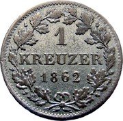 Germany Kreuzer 1862 KM# 858 Bavaria / Kingdom / Regular Coinage coin reverse Germany Kreuzer 1862 KM# 858 Bavaria / Kingdom / Regular Coinage coin reverse