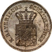 Germany Kreuzer 1865 KM# 873 Bavaria / Kingdom / Regular Coinage coin obverse Germany Kreuzer 1865 KM# 873 Bavaria / Kingdom / Regular Coinage coin obverse