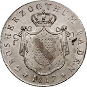 Germany Kronenthaler 1817 KM# 169 Baden / Grand Duchy / Regular Coinage coin obverse Germany Kronenthaler 1817 KM# 169 Baden / Grand Duchy / Regular Coinage coin obverse