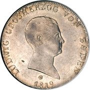 Germany Kronenthaler 1819 KM# 175.1 Baden / Grand Duchy / Regular Coinage coin obverse Germany Kronenthaler 1819 KM# 175.1 Baden / Grand Duchy / Regular Coinage coin obverse