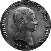 Germany Kronenthaler 1819 KM# 175.2 Baden / Grand Duchy / Regular Coinage coin obverse Germany Kronenthaler 1819 KM# 175.2 Baden / Grand Duchy / Regular Coinage coin obverse
