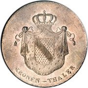 Germany Kronenthaler 1819 KM# 175.1 Baden / Grand Duchy / Regular Coinage coin reverse Germany Kronenthaler 1819 KM# 175.1 Baden / Grand Duchy / Regular Coinage coin reverse