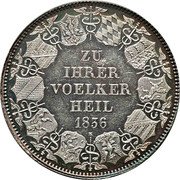 Germany Kronenthaler 1836 KM# 206 Baden / Grand Duchy / Regular Coinage coin reverse Germany Kronenthaler 1836 KM# 206 Baden / Grand Duchy / Regular Coinage coin reverse