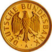 Germany Mark 2001 A KM# 203 Federal Republic / Standard Coinage coin obverse Germany Mark 2001 A KM# 203 Federal Republic / Standard Coinage coin obverse