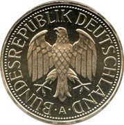 Germany Mark 2001 A Sets only KM# 110 Federal Republic / Standard Coinage coin obverse Germany Mark 2001 A Sets only KM# 110 Federal Republic / Standard Coinage coin obverse