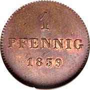 Germany Pfennig 1839 KM# 797.1 Bavaria / Kingdom / Regular Coinage coin reverse Germany Pfennig 1839 KM# 797.1 Bavaria / Kingdom / Regular Coinage coin reverse