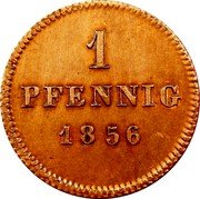 Germany Pfennig 1856 KM# 797.2 Bavaria / Kingdom / Regular Coinage coin reverse Germany Pfennig 1856 KM# 797.2 Bavaria / Kingdom / Regular Coinage coin reverse