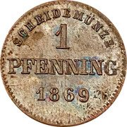 Germany Pfennig 1869 KM# 856 Bavaria / Kingdom / Regular Coinage coin reverse Germany Pfennig 1869 KM# 856 Bavaria / Kingdom / Regular Coinage coin reverse