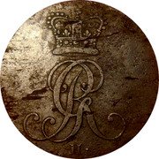 Germany Pfenning 1814 H KM# 360.2 Brunswick-Lüneburg-Calenberg-Hannover / Electorate / Regular Coinage coin obverse