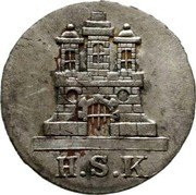 Germany Sechsling (6 Pfennig) 1836 HSK KM# 525.2 Hamburg / Free City / Regular Coinage coin obverse