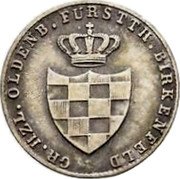 Germany Silbergroschen 1848 KM# 9 Birkenfeld / Countship / Regular Coinage coin obverse Germany Silbergroschen 1848 KM# 9 Birkenfeld / Countship / Regular Coinage coin obverse
