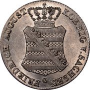 Germany 1/12 Thaler (Doppelgroschen) 1836 G KM# 1137 Saxony-Albertine / Kingdom / Regular Coinage coin obverse Germany 1/12 Thaler (Doppelgroschen) 1836 G KM# 1137 Saxony-Albertine / Kingdom / Regular Coinage coin obverse
