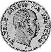 Germany 1/2 Krone 1868 KM# 493 Kingdom / Regular Coinage coin obverse