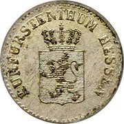 Germany 1/2 Silbergroschen 1842 KM# 603 Hesse-Cassel / Electorate / Regular Coinage coin obverse