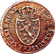 Germany 1/4 Kreuzer 1811 KM# 9 Nassau-Weilburg & Nassau-Usingen / Duchy / Joint Coinage coin obverse