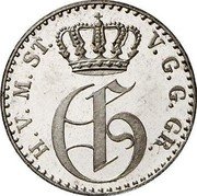 Germany 1/48 Thaler (Schilling) 1855 KM# 91 Mecklenburg-Strelitz / Grand Duchy / Regular Coinage coin obverse Germany 1/48 Thaler (Schilling) 1855 KM# 91 Mecklenburg-Strelitz / Grand Duchy / Regular Coinage coin obverse