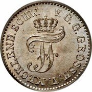 Germany 1/48 Thaler (Schilling) 1863 A KM# 311 Mecklenburg-Schwerin / Grand Duchy coin obverse Germany 1/48 Thaler (Schilling) 1863 A KM# 311 Mecklenburg-Schwerin / Grand Duchy coin obverse
