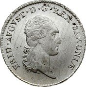 Germany 1/6 Thaler (1/4 Gulden) 1808 SGH KM# 1050 Saxony-Albertine / Kingdom / Regular Coinage coin obverse Germany 1/6 Thaler (1/4 Gulden) 1808 SGH KM# 1050 Saxony-Albertine / Kingdom / Regular Coinage coin obverse