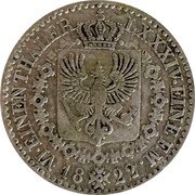 Germany 1/6 Thaler 1822 A KM# 411 Kingdom / Regular Coinage coin reverse Germany 1/6 Thaler 1822 A KM# 411 Kingdom / Regular Coinage coin reverse